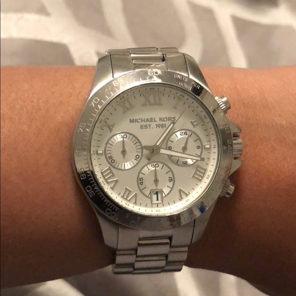 Silver Michael kors watch